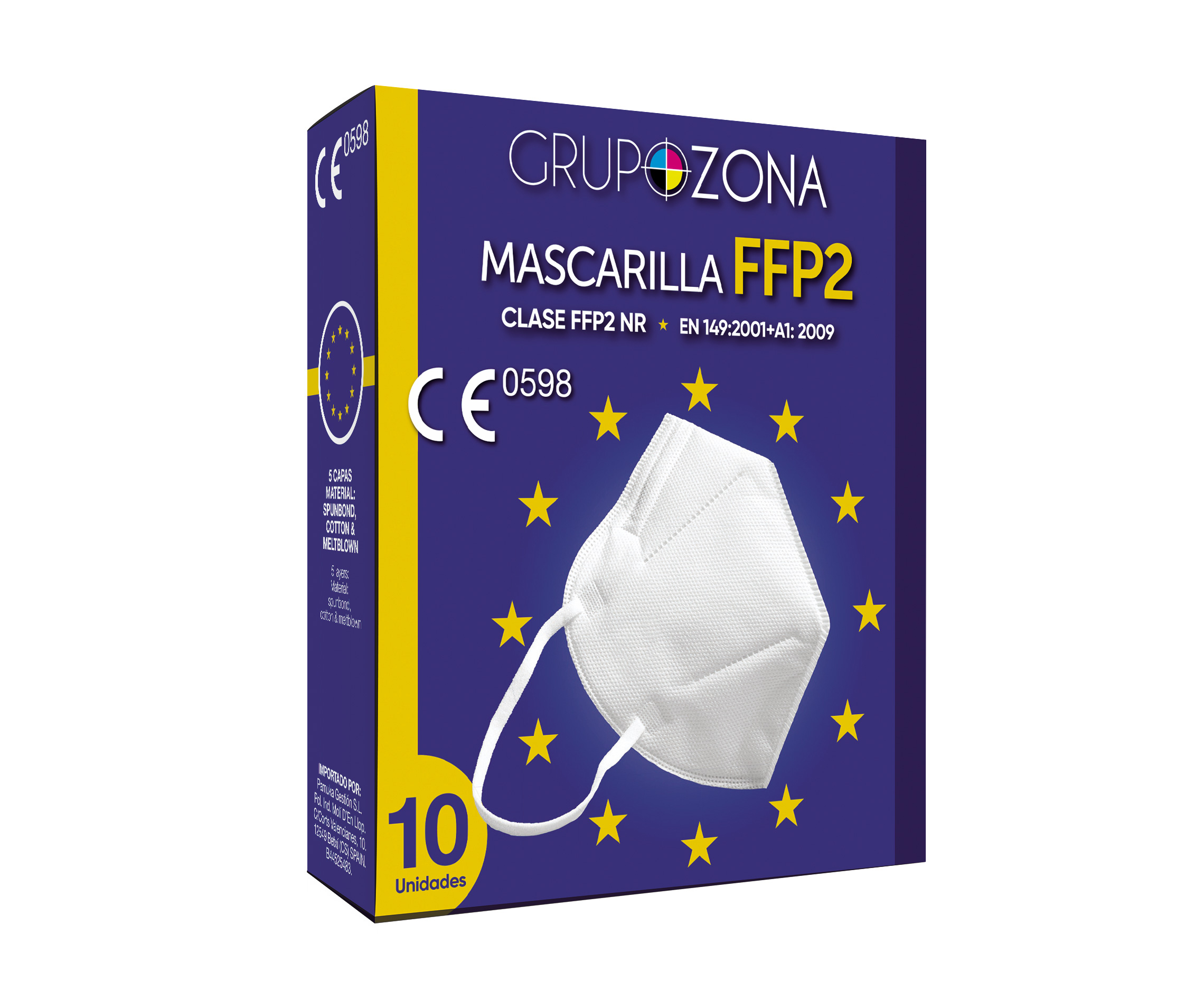 10-UDS-MASCARILLAS-FFP2-GZ-BLANCAS